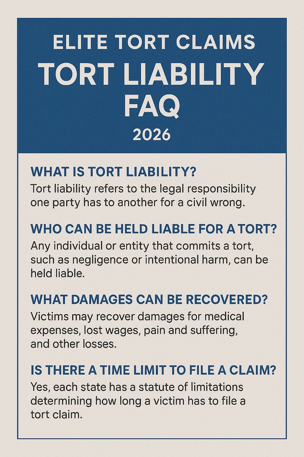 Expert Tort Liability FAQ 2026 Legal Guide