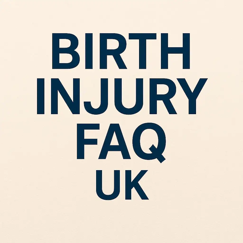 Frequently asked questions about birth injury compensation claims UK and legal advice for parents.