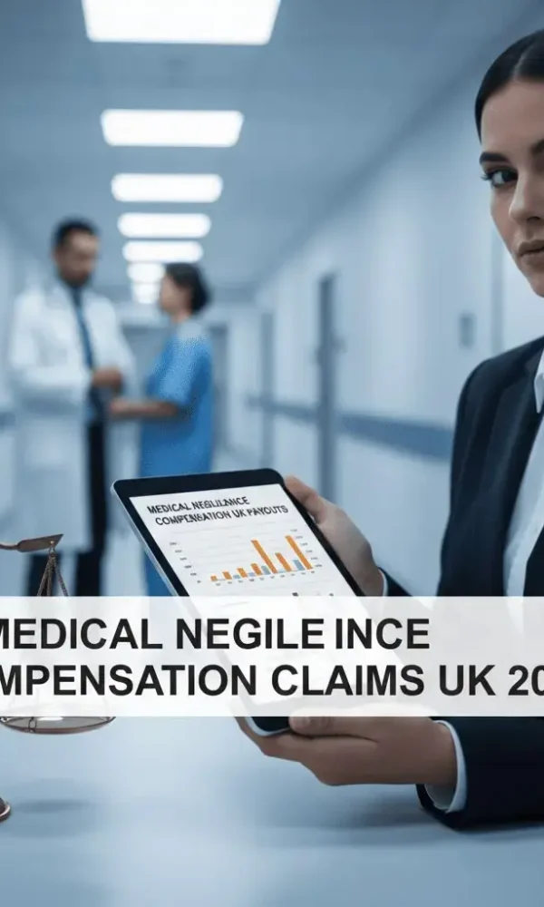 Comprehensive guide on Medical Negligence Compensation Claims UK 2026, illustrating legal justice and medical records